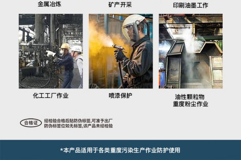 朝美7502A头戴式蓝色硅胶半面罩防毒面具4